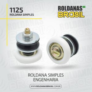 1125 – Roldana para Porta e Janela de Correr Simples