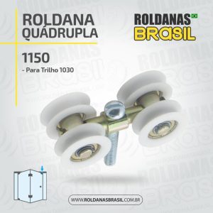 1150 - Roldana Quadrupla para trilho 1030